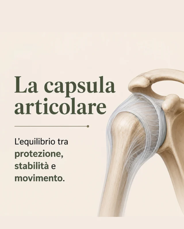 ✨
𝗟𝗔 𝗖𝗔𝗣𝗦𝗨𝗟𝗔 𝗔𝗥𝗧𝗜𝗖𝗢𝗟𝗔𝗥𝗘

Quando pensiamo a un’articolazione, la nostra attenzione va spesso alle ossa, ai muscoli o ai legamenti.

Esiste però una struttura che avvolge l’articolazione, la protegge e contribuisce a organizzarne il movimento: la capsula articolare.

La capsula è un involucro di tessuto connettivo che mantiene unite le superfici articolari, ospita la membrana sinoviale e contiene numerosi recettori nervosi che informano continuamente il sistema nervoso sulla posizione e sul movimento dell’articolazione.

Non è soltanto una struttura di protezione.

Partecipa alla stabilità, alla mobilità e alla propriocezione, contribuendo a quell’equilibrio dinamico che rende il movimento possibile.

Ogni articolazione possiede una capsula con caratteristiche specifiche: più ampia dove è richiesta grande libertà di movimento, più robusta dove la stabilità è prioritaria.

Un involucro discreto ma fondamentale, che ci ricorda come nel corpo mobilità e stabilità non siano opposti, ma parti dello stesso equilibrio.

#AnatomiaViva #yogaanatomy
#CapsulaArticolare
#AnatomiaFunzionale
#MovimentoConsapevole
YogaEPilates